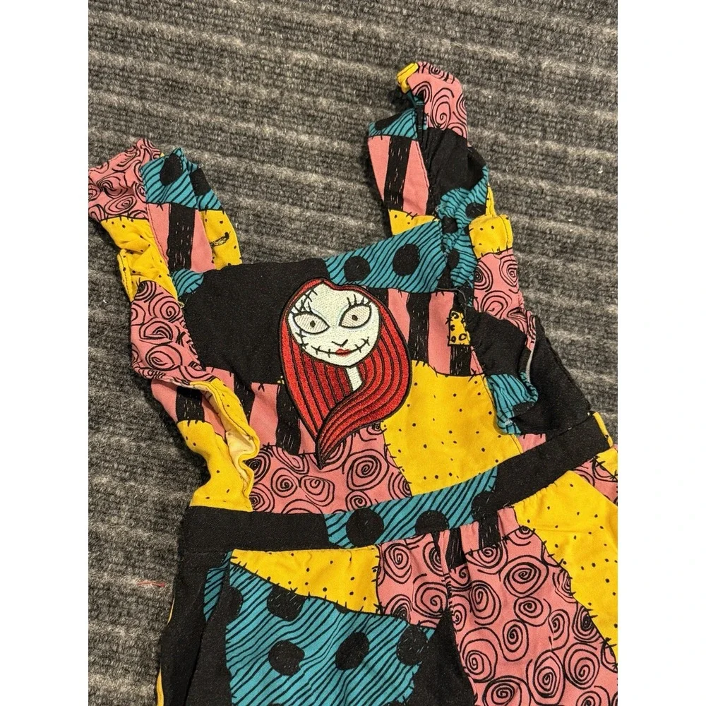 Disney Hot Topic Sally Nightmare Before Christmas Overalls Jumpsuit Girls 3T